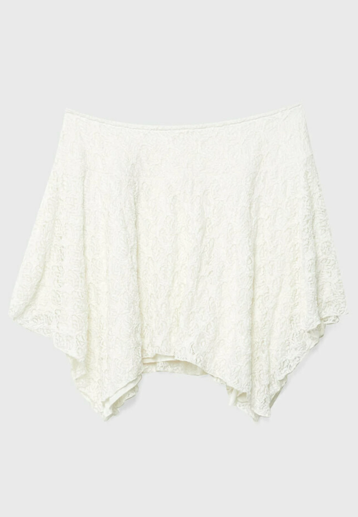 Stradivarius With Pointed Detail - Minigonna - White 9 Stradivarius With Pointed Detail - Minigonna - White - immagine 7