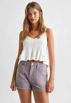 Mango Kids Shorts Di Jeans - Lilla