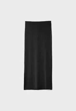 Stradivarius With Side Slit - Gonna A Tubino - Black -Vendite ONLY 8320092ad41041d2935ab3c8a43ac370