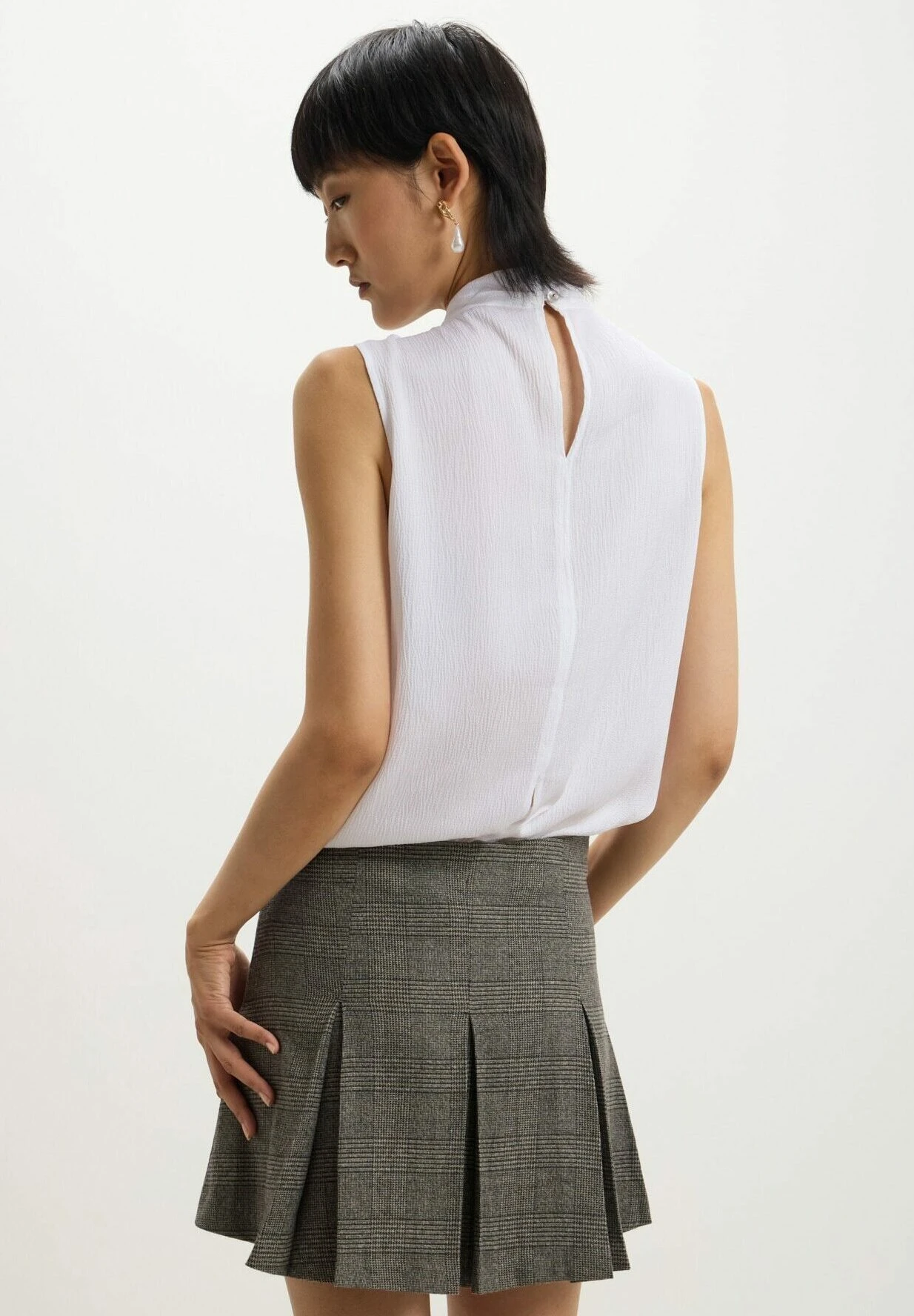 Mini In Principe Di Galles- Gonna A Campana - Variante 5 Mini In Principe Di Galles- Gonna A Campana - Variante - immagine 3