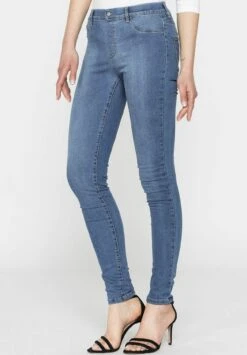 Jeans Slim FitLavaggio Blu Chiaro (Super Stone Wash) Donna Jeans C4D21N00P-K12