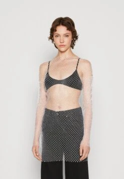 Gina Tricot Rhinestone DressVestito EleganteOffwhite Donna Vestiti GID21C0CT-A11