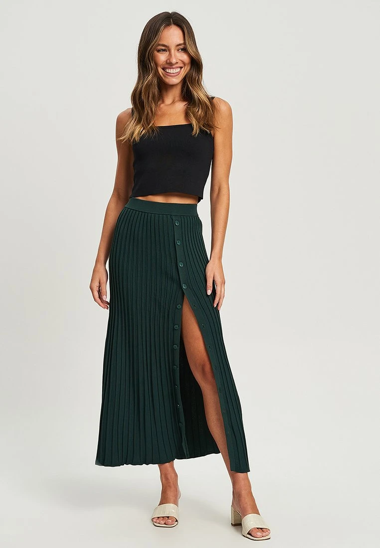 Calli Gonna A Pieghe - Emerald 4 Calli Gonna A Pieghe - Emerald - immagine 2