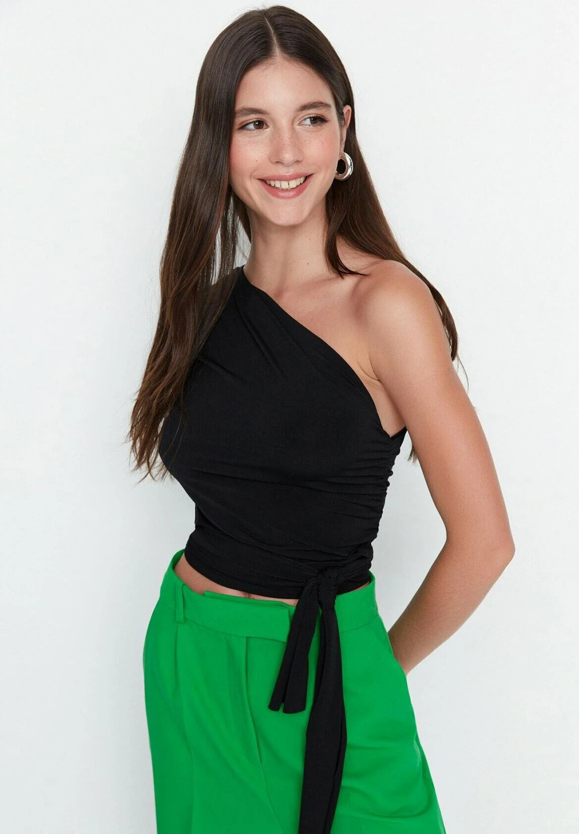 Trendyol Maglietta A Manica LungaBlack Donna T-shirt E Top TRU21D0TB-Q11 7 Trendyol Maglietta A Manica LungaBlack Donna T-shirt E Top TRU21D0TB-Q11 - immagine 5