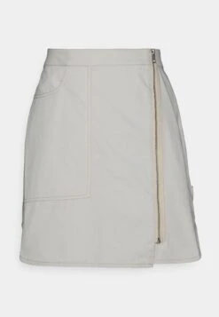 Calvin Klein Jeans Wrap Zipped Skirt - Minigonna - Eggshell -Vendite ONLY 99207592370e42dc9994810908bd9619