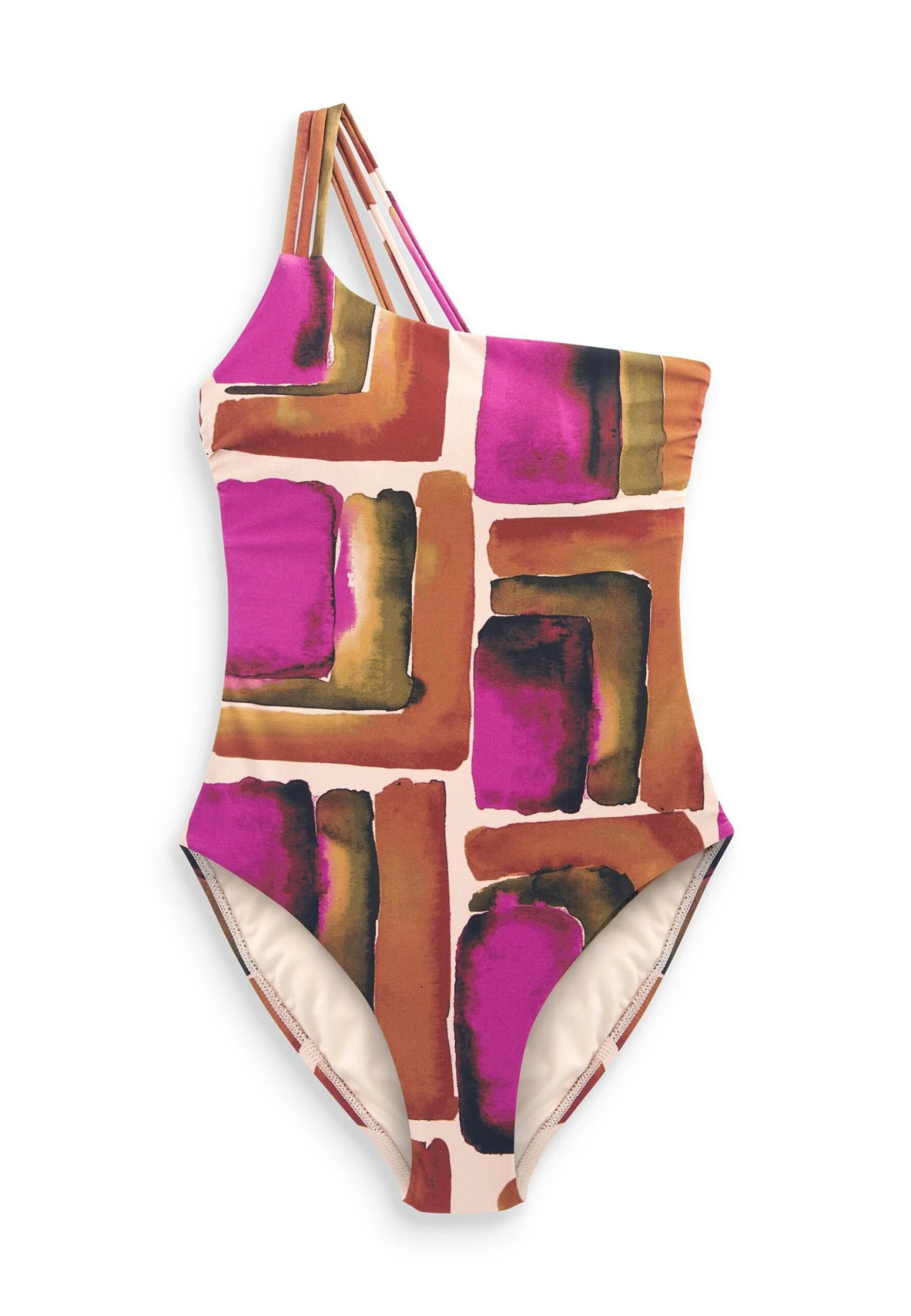 Next Abstract Strappy One Shoulder Tummy Control SwimsuitCostume Da BagnoCream Khaki Donna Moda Mare NX381G0CX-M11 8 Next Abstract Strappy One Shoulder Tummy Control SwimsuitCostume Da BagnoCream Khaki Donna Moda Mare NX381G0CX-M11 - immagine 6