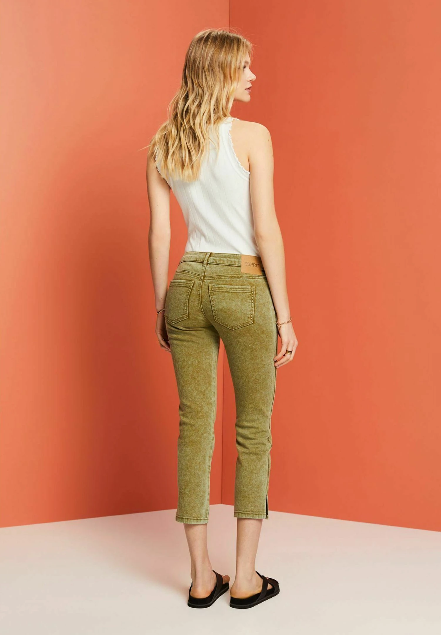 Edc By Esprit Jeans Slim Fit - Pistachio Green 7 Edc By Esprit Jeans Slim Fit - Pistachio Green - immagine 5
