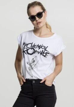 Mister Tee My Chemical RomanceT-Shirt Con StampaWhite Donna T-shirt E Top MEJ210003-A11