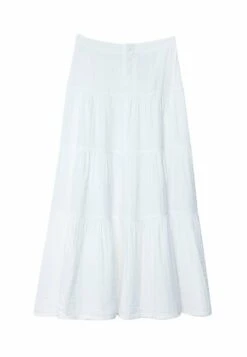 Stradivarius Buttoned Peasant Gonna LungaWhite Donna Gonne STH21B0IY-A11 -Vendite ONLY a63a8711350342bbabdc175af624a483