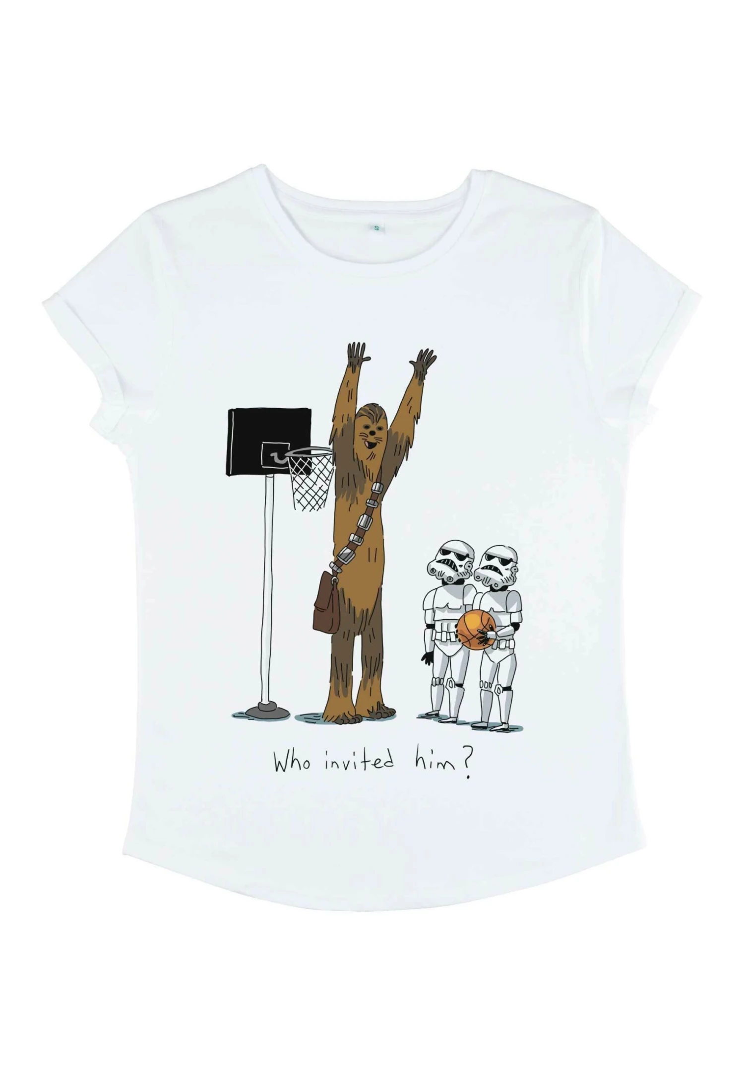 Star Wars: Classic Chewie BasketballT-Shirt Con StampaWhite Donna T-shirt E Top H3A21E03B-A11 7 Star Wars: Classic Chewie BasketballT-Shirt Con StampaWhite Donna T-shirt E Top H3A21E03B-A11 - immagine 5