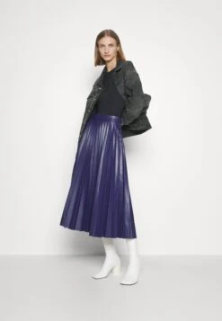 MM6 Maison Margiela SkirtGonna A PiegheBlue Donna Gonne MMA21B015-K11 -Vendite ONLY a9d6a87f5d4f48b38c70543c18184d28
