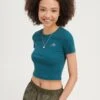 Even&Odd T-Shirt BasicTeal Donna T-shirt E Top EV421D25E-P11