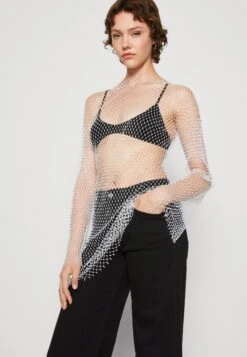 Gina Tricot Rhinestone DressVestito EleganteOffwhite Donna Vestiti GID21C0CT-A11 -Vendite ONLY aeeedbf49a0b486e9fdaf257d8d74585