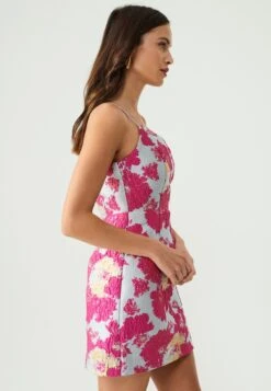 KosVestito EleganteHot Pink Floral Jacquard Donna Vestiti BFY21C03H-J11 -Vendite ONLY b19ed17478fa463caee1be4168ffe919