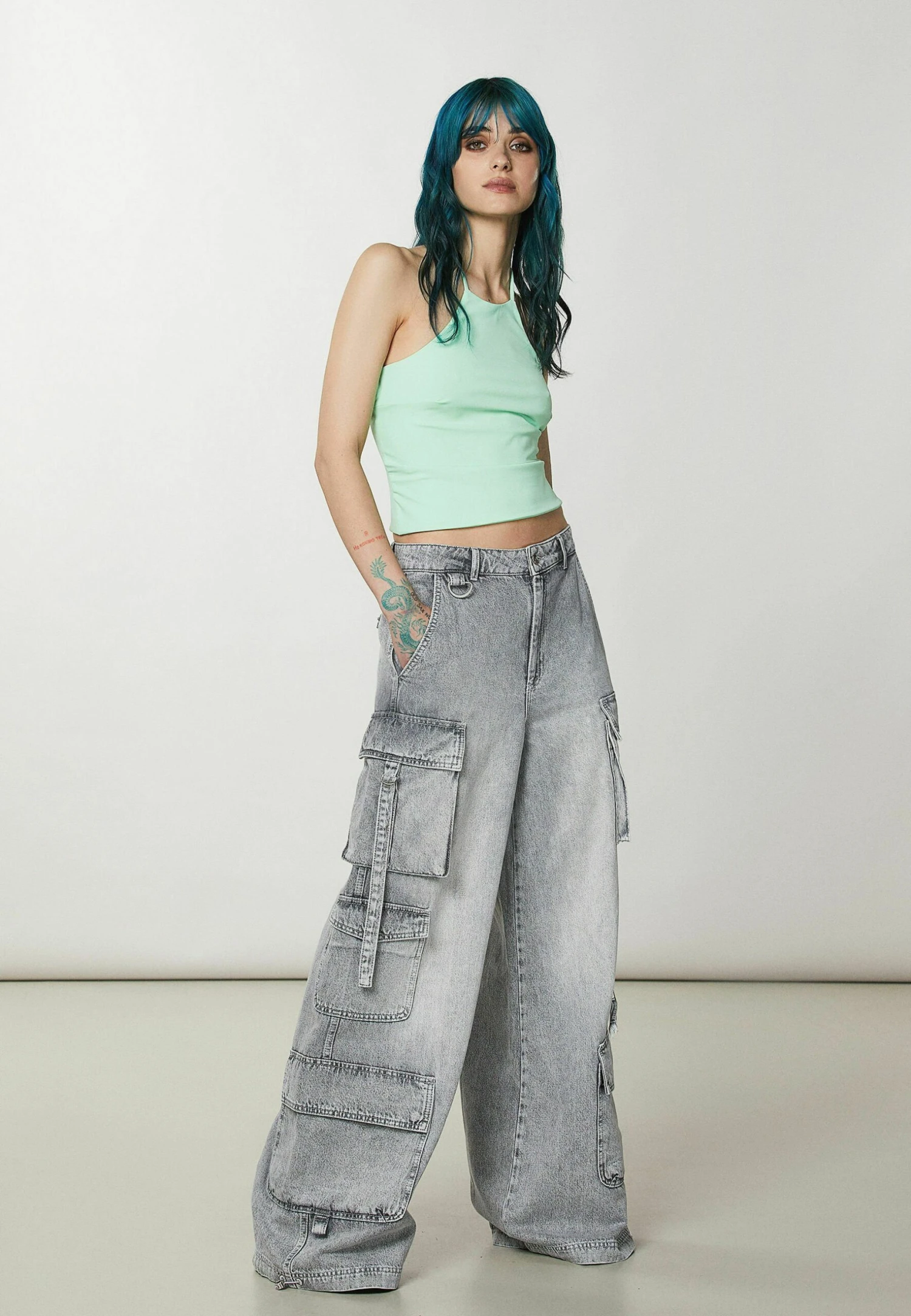 Patrizia Pepe Jeans A ZampaMineral Gray Wash Donna Jeans P1421N039-C11 4 Patrizia Pepe Jeans A ZampaMineral Gray Wash Donna Jeans P1421N039-C11 - immagine 2