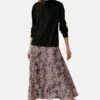 Marks & Spencer Animal Print Pleated Midi - Gonna A Campana - Pink Mix