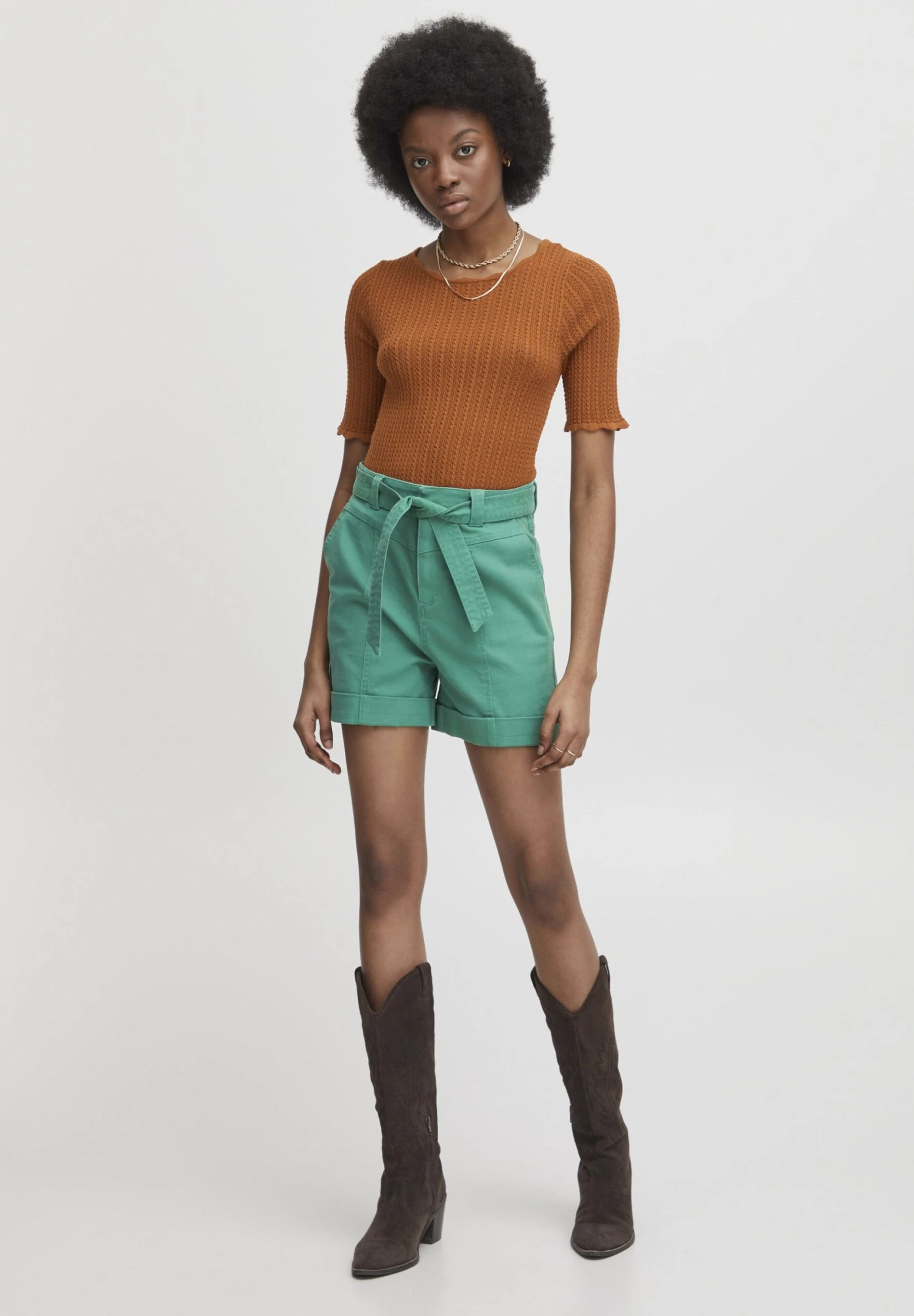 Irfanto S20117986T-Shirt Con StampaCaramel Café Donna T-shirt E Top ATX21D003-O11 4 Irfanto S20117986T-Shirt Con StampaCaramel Café Donna T-shirt E Top ATX21D003-O11 - immagine 2