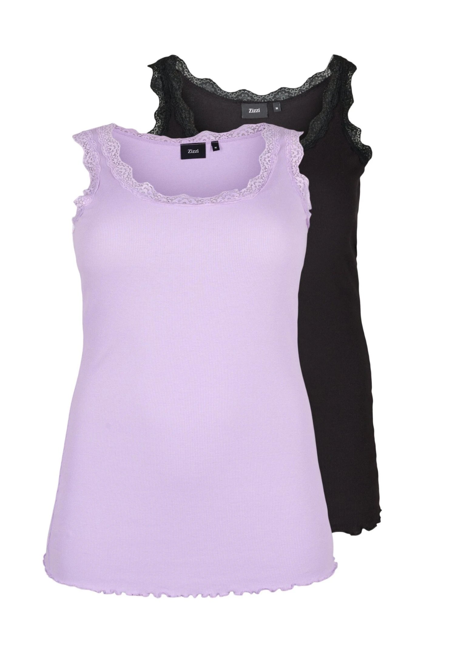 Zizzi 2-Pack With TrimTopLilac Breeze Black Donna T-shirt E Top Z1721D10O-I11 5 Zizzi 2-Pack With TrimTopLilac Breeze Black Donna T-shirt E Top Z1721D10O-I11 - immagine 3