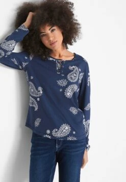 BedrucktMaglietta A Manica LungaBlue Donna T-shirt E Top B3D21D1OZ-K11