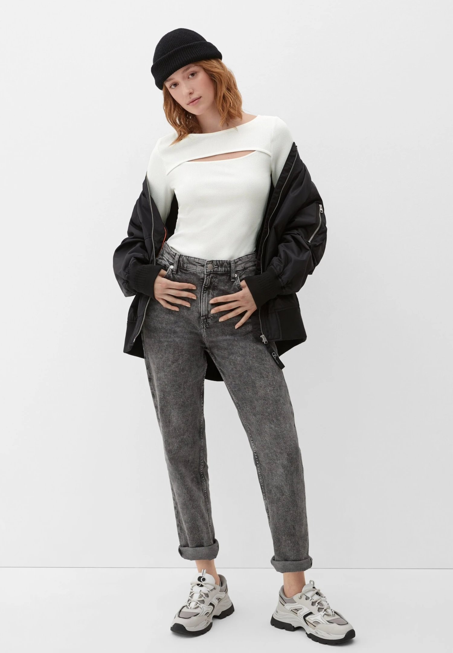 QS By S.Oliver Mit Cut-OutMaglietta A Manica LungaEcru Donna T-shirt E Top QS121D1AO-A11 4 QS By S.Oliver Mit Cut-OutMaglietta A Manica LungaEcru Donna T-shirt E Top QS121D1AO-A11 - immagine 2