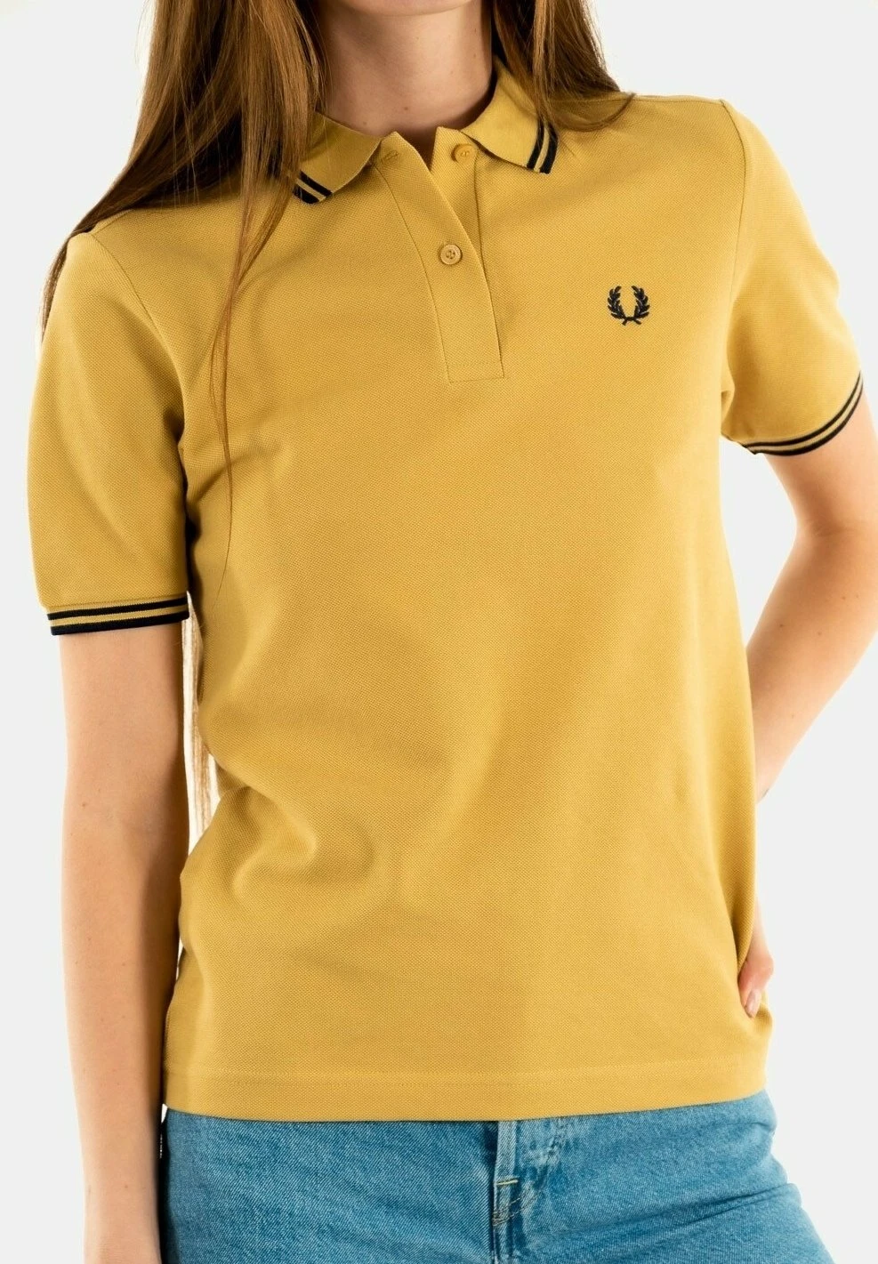 Fred Perry PoloJaune Donna T-shirt E Top FR821D004-E11 5 Fred Perry PoloJaune Donna T-shirt E Top FR821D004-E11 - immagine 3