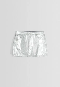 BERSHKA MinigonnaSilver Coloured Donna Gonne BEJ21B0GF-C11 -Vendite ONLY c8f2ca76221f464dbf41c30b76dd3483