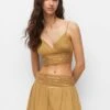 PULL & BEAR Rustic Beaded - Gonna A Campana - Mustard Yellow 2 PULL & BEAR Rustic Beaded - Gonna A Campana - Mustard Yellow -Vendite ONLY cb40ce49f63f46e3877a2097a0211f6c