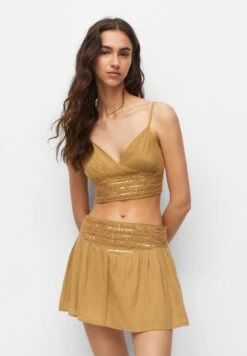 Prima pagina 15 PULL & BEAR Rustic Beaded - Gonna A Campana - Mustard Yellow