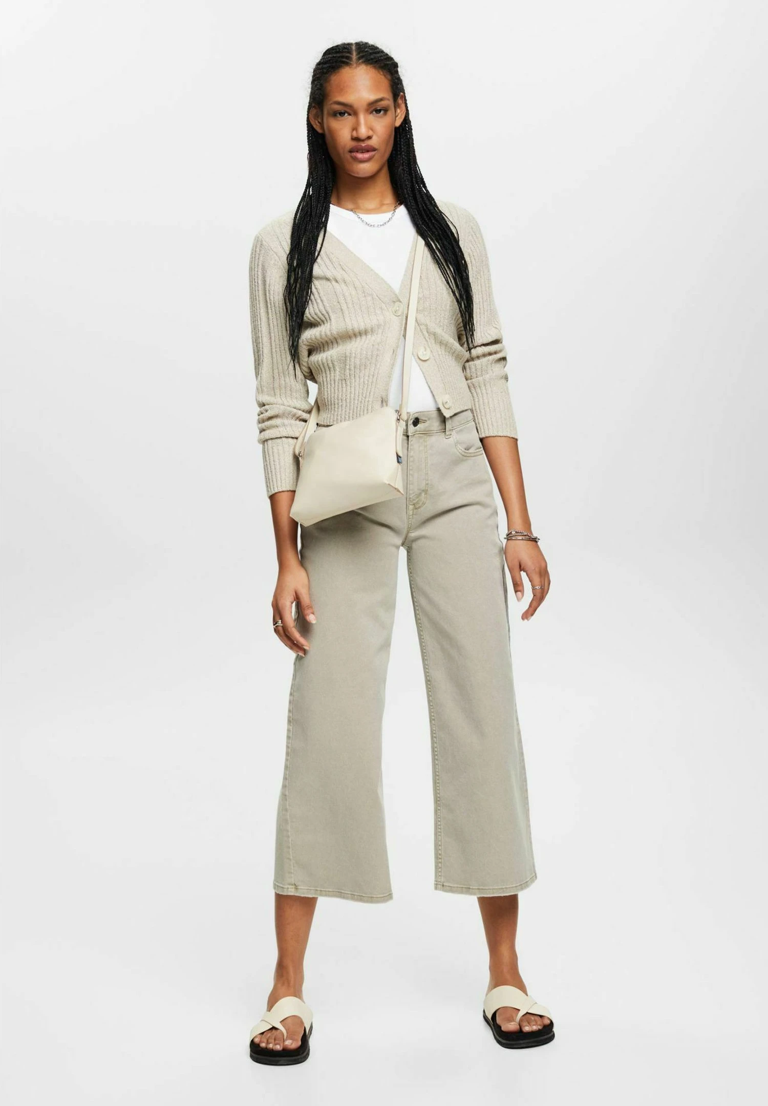 ESPRIT Mit Hohem BundJeans A ZampaDusty Green Donna Jeans ES121N101-M11 4 ESPRIT Mit Hohem BundJeans A ZampaDusty Green Donna Jeans ES121N101-M11 - immagine 2