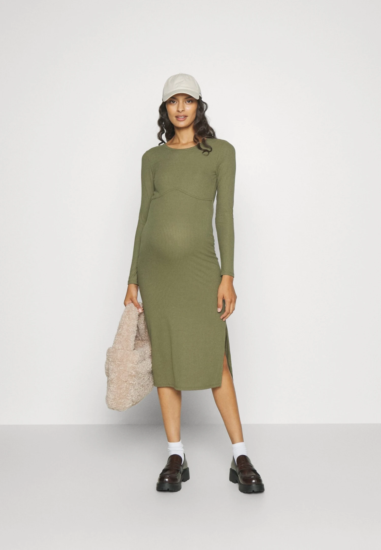 Mamalicious Mlginnia Midi DressVestito Di MaglinaBurnt Olive Donna Vestiti M6429F1IJ-N11 4 Mamalicious Mlginnia Midi DressVestito Di MaglinaBurnt Olive Donna Vestiti M6429F1IJ-N11 - immagine 2