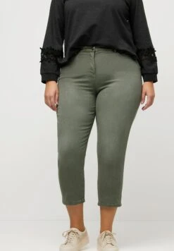 Ulla Popken Dyed MomJeans Slim FitReed Green Donna Jeans UP121N0AE-C11