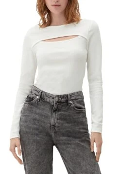 QS By S.Oliver Mit Cut-OutMaglietta A Manica LungaEcru Donna T-shirt E Top QS121D1AO-A11 13 QS By S.Oliver Mit Cut-OutMaglietta A Manica LungaEcru Donna T-shirt E Top QS121D1AO-A11 -Vendite ONLY ce2a23b2026446b89f4037115af25254