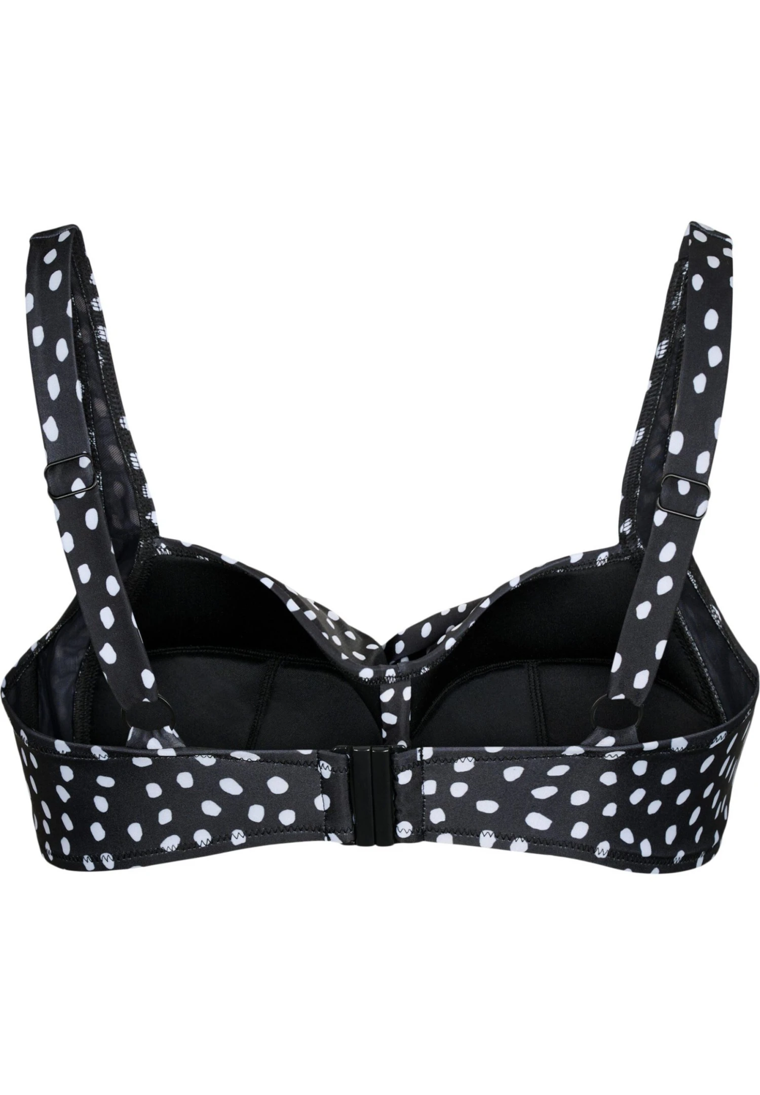 Zizzi Bedrucktes Bikini Pezzo SopraBlack White Dot Donna Moda Mare Z1781J03I-Q11 4 Zizzi Bedrucktes Bikini Pezzo SopraBlack White Dot Donna Moda Mare Z1781J03I-Q11 - immagine 2