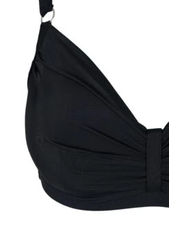 Zizzi Med Draperinger - Bikini Pezzo Sopra - Black -Vendite ONLY d4c428a0bf6742718adc15b8ff478193