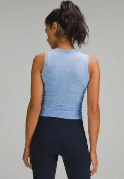 Lululemon License To Tight-Fit TankTopHeathered Pipe Dream Blue Donna T-shirt E Top LLS41D01N-K11 -Vendite ONLY d5759cb29e6f4519b4d9ca661e942958