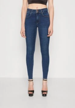 ONLY Onlroyal Push - Jeans Skinny Fit - Dark Blue Denim