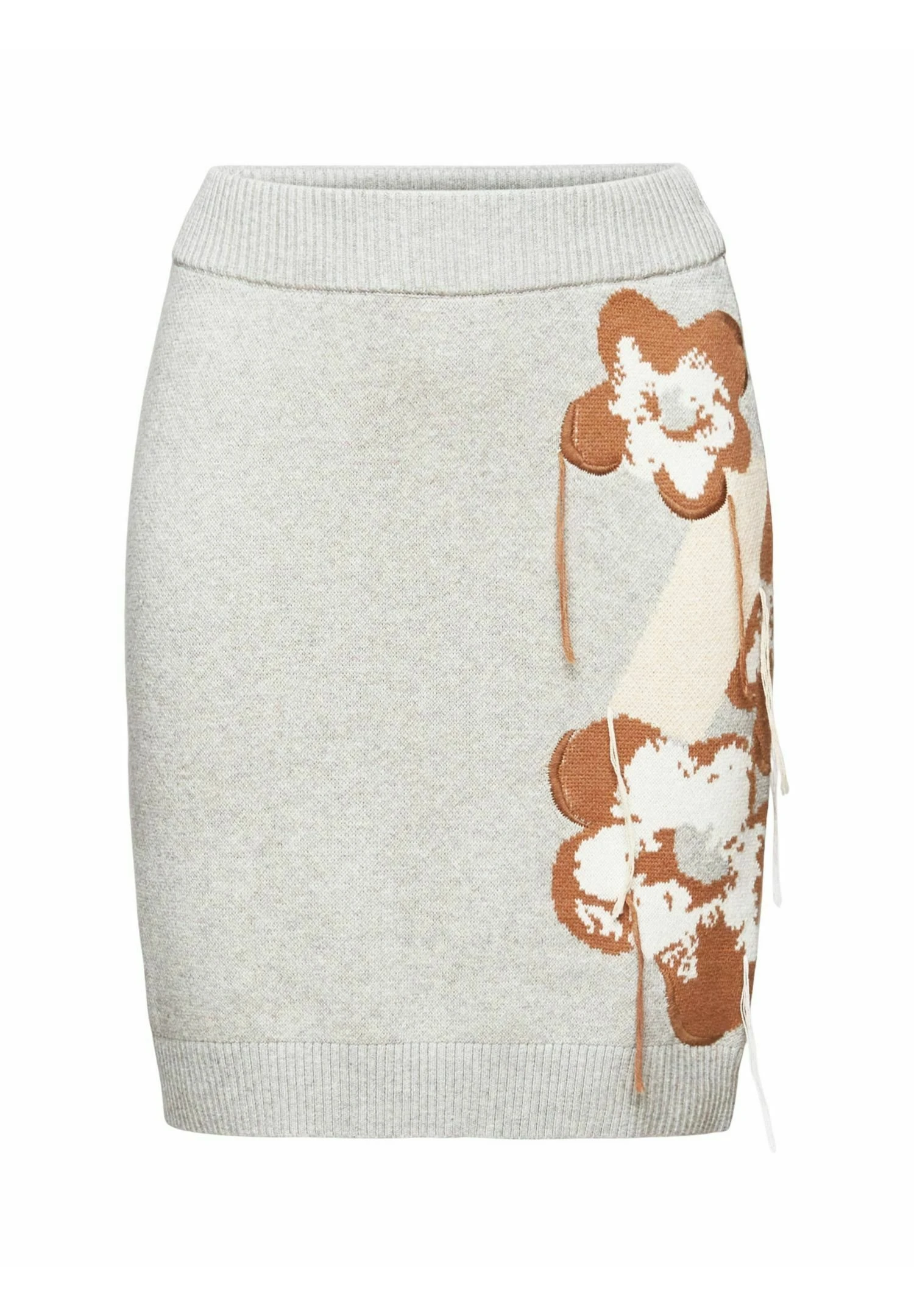 ESPRIT Mit Floralem Jacquard-Muster - Minigonna - Light Grey New 8 ESPRIT Mit Floralem Jacquard-Muster - Minigonna - Light Grey New - immagine 6