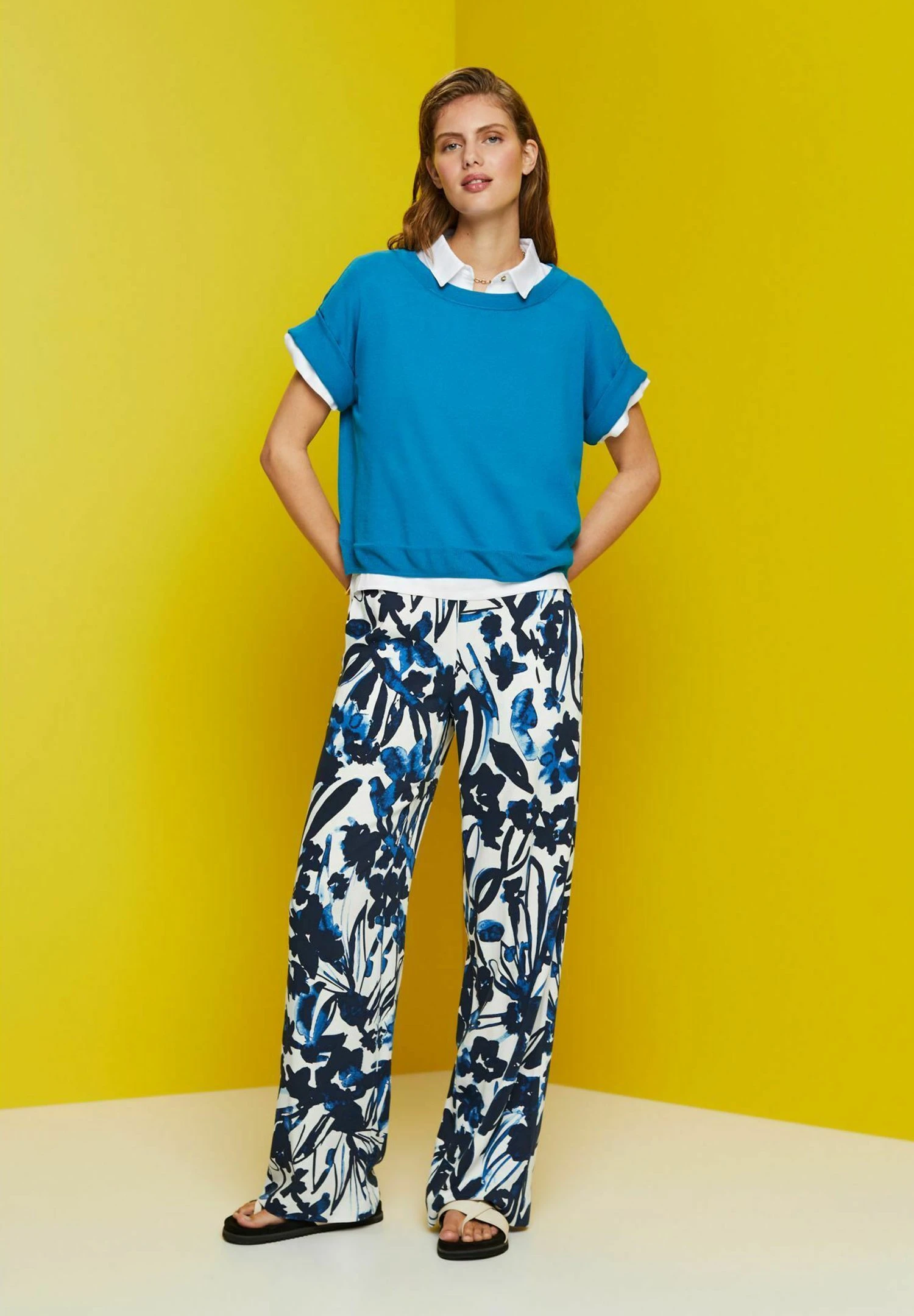 ESPRIT T-Shirt BasicDark Turquoise Donna T-shirt E Top ES121I1GV-K11 9 ESPRIT T-Shirt BasicDark Turquoise Donna T-shirt E Top ES121I1GV-K11 - immagine 7