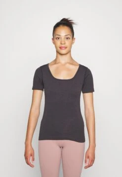I più venduti 15 Lululemon Ebb To Street Short SleeveT-Shirt BasicBlack Donna T-shirt E Top LLS21D001-Q11