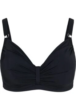Zizzi Med Draperinger - Bikini Pezzo Sopra - Black -Vendite ONLY e8fec040b12d4c21aff9e43d0ed73ff8
