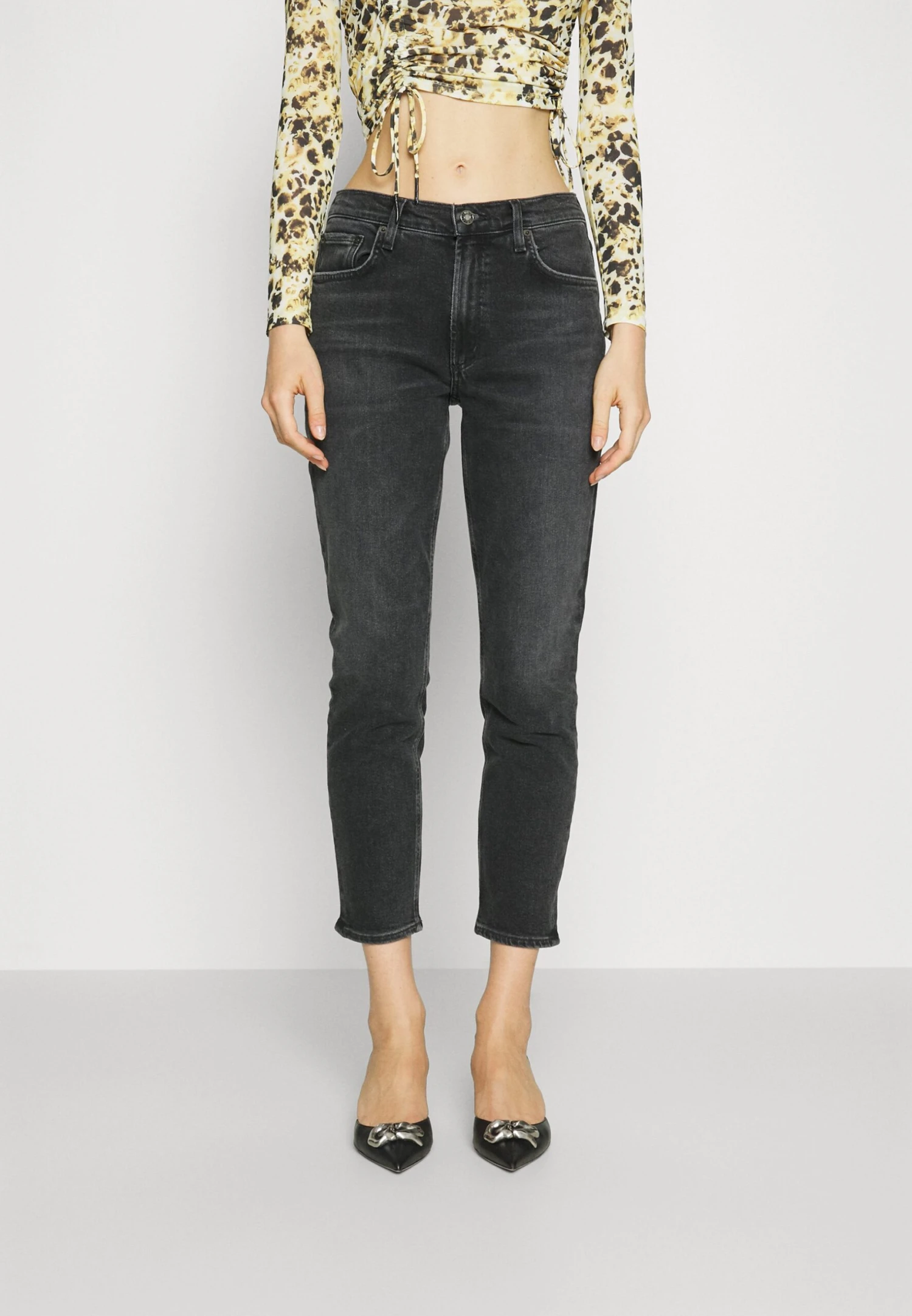 AGOLDE WillowJeans Slim FitWashed Black Donna Jeans AGA21N06W-Q11 3 AGOLDE WillowJeans Slim FitWashed Black Donna Jeans AGA21N06W-Q11