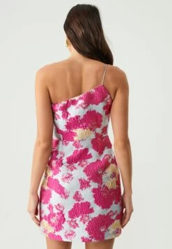 KosVestito EleganteHot Pink Floral Jacquard Donna Vestiti BFY21C03H-J11 -Vendite ONLY f141b26d2b9249dd84ad2f90c9fa02ce