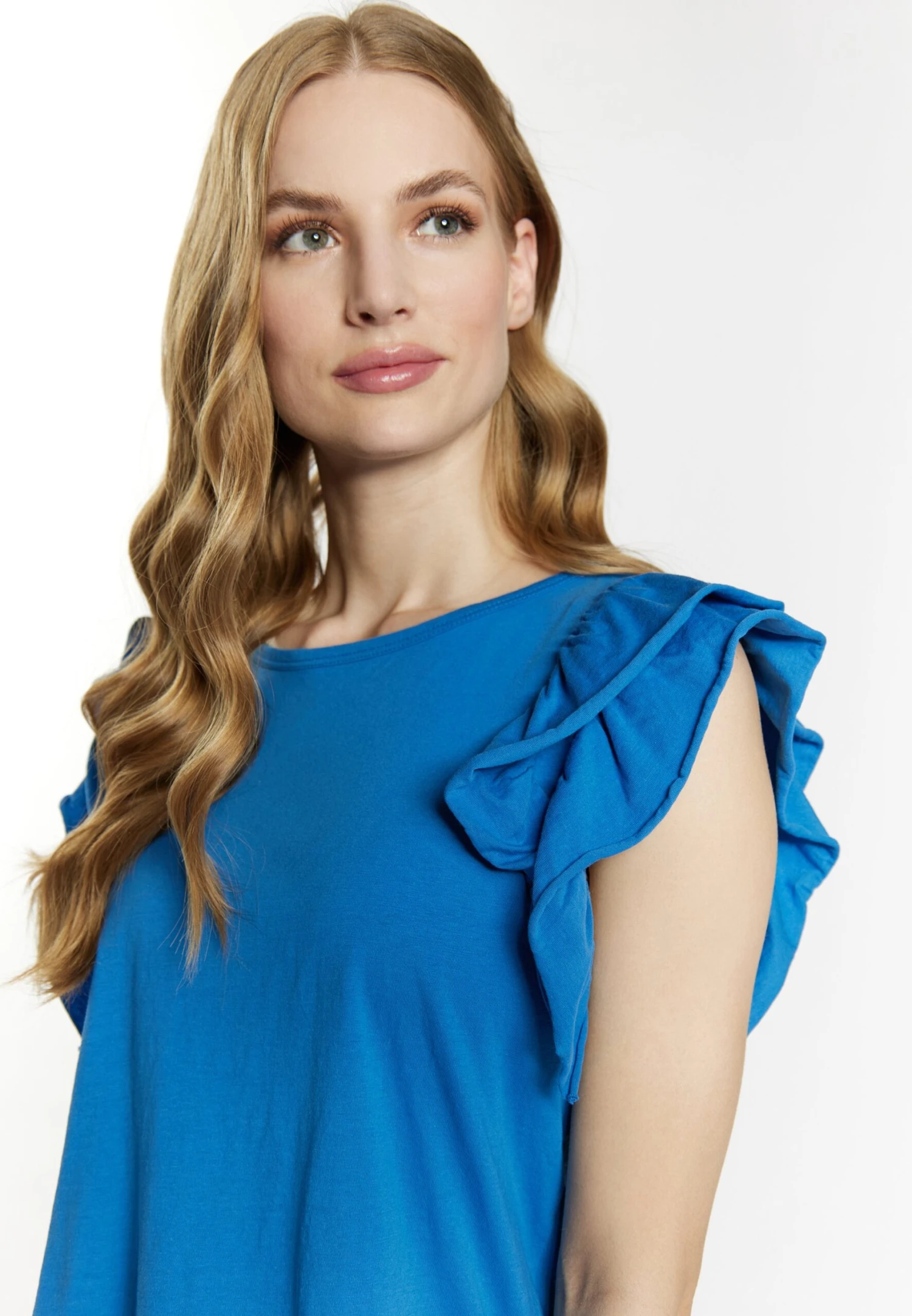 Dreimaster T-Shirt BasicBlau Donna T-shirt E Top 4DR21D07M-K11 6 Dreimaster T-Shirt BasicBlau Donna T-shirt E Top 4DR21D07M-K11 - immagine 4