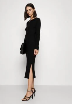 Vero Moda Tall Vmglory Rib Ls O-Neck Calf Dress TllVestito EstivoBlack Donna Vestiti VEB21C0HZ-Q11 -Vendite ONLY f284cbf4fc18464893ef2bc50df438d9