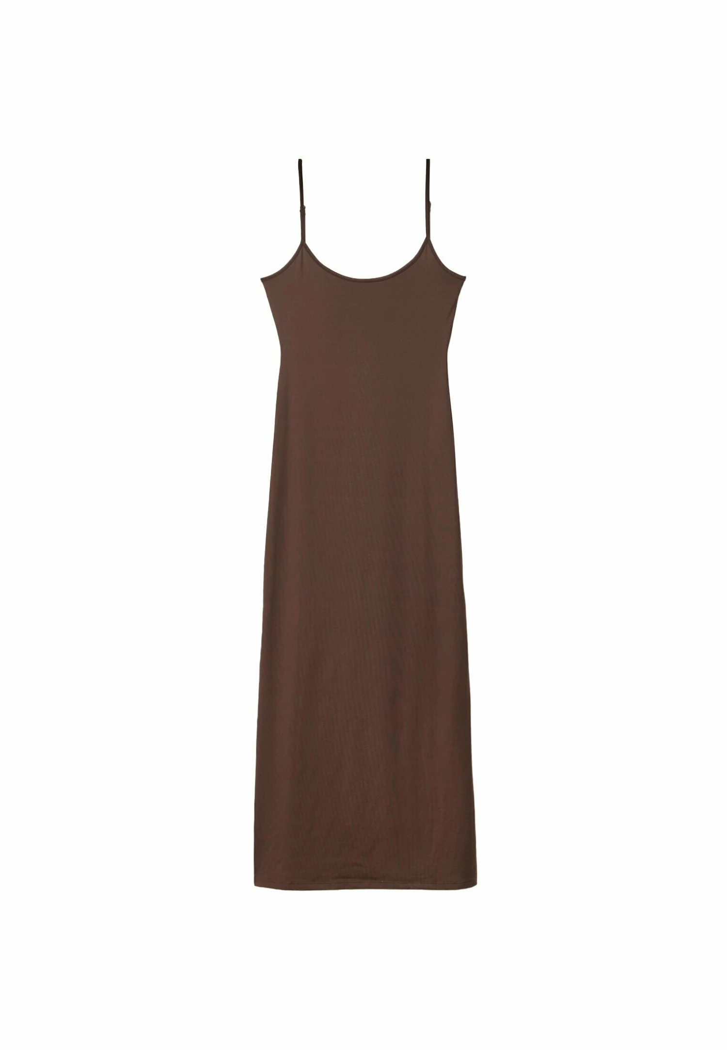 Stradivarius Fitted- Vestito Lungo - Brown 7 Stradivarius Fitted- Vestito Lungo - Brown - immagine 5