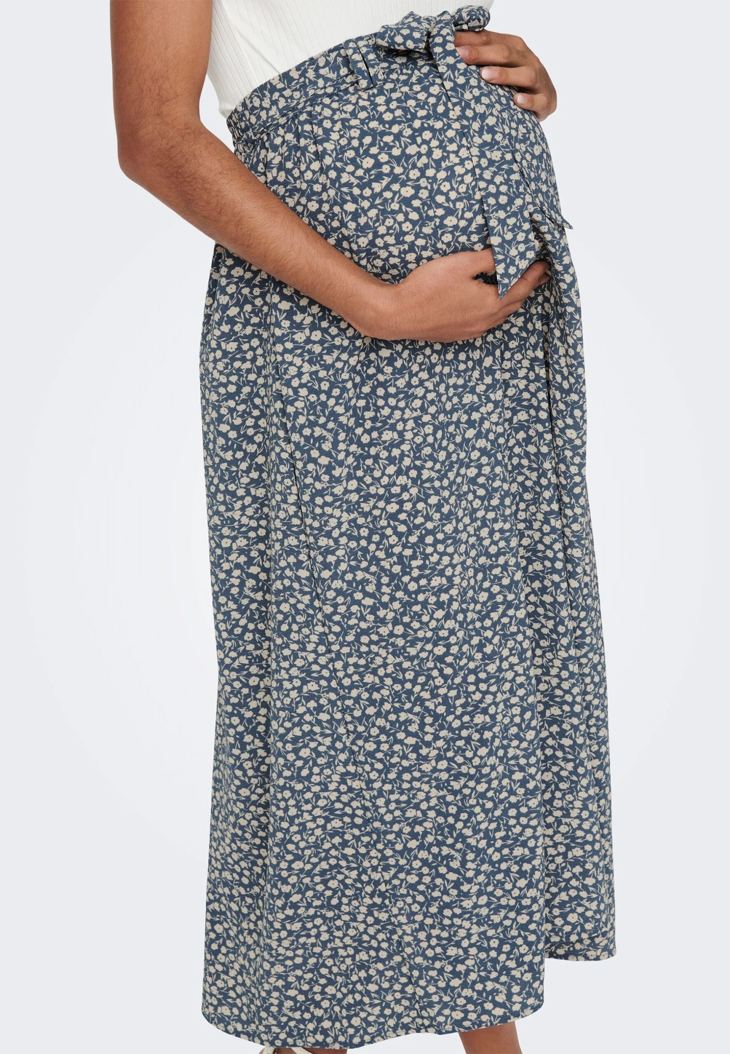 ONLY MATERNITY Olmvic Jasmin Gonna A CampanaBlue Mirage Donna Gonne ON329E00A-K11 7 ONLY MATERNITY Olmvic Jasmin Gonna A CampanaBlue Mirage Donna Gonne ON329E00A-K11 - immagine 5