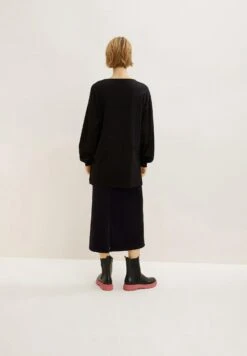 TOM TAILOR Denim Maglietta A Manica LungaDeep Black Donna T-shirt E Top TO721D12H-Q11 -Vendite ONLY f89ecf6c97024a21a0a1d06cf6b239c9