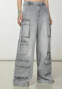 Patrizia Pepe Jeans A ZampaMineral Gray Wash Donna Jeans P1421N039-C11