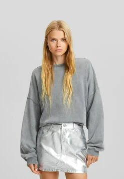 BERSHKA MinigonnaSilver Coloured Donna Gonne BEJ21B0GF-C11 -Vendite ONLY fae9c1045ca84131820b3d968f057208