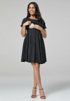 Happy Mama Maternity Summer NursingVestito EstivoBlack With Dots Donna Vestiti H3T29F006-Q12 -Vendite ONLY fb0d84c3399c4813924c3d088b5aa778